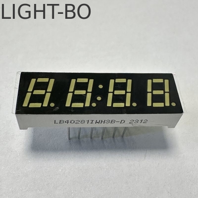 良い価格 LEDディスプレイ 7mm Ulrta 明るい白色 4桁 7セグメント マルチメーターパネルの共通カソード オンライン
