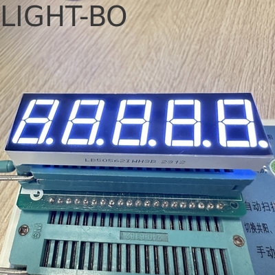 超白色0.56インチ5桁7セグメントLEDディスプレイ プロセスの制御のための共通アンード