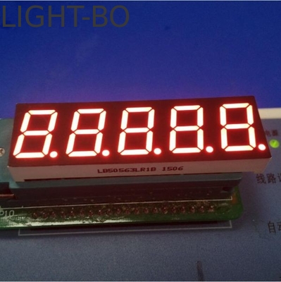 良い価格 超明るい赤色 14.2mm 5桁7セグメント LEDディスプレイ 共通カソード オンライン