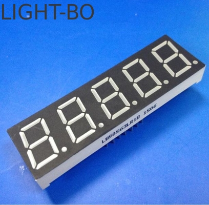 共通アンード超明るい赤色 14.2mm 5桁7セグメント LEDディスプレイ