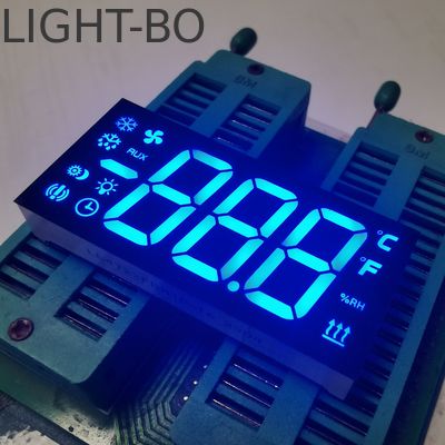 カスタム ウルトラブルー 3桁7セグメント LEDディスプレイ 冷蔵庫コントローラ用のコモンカソード