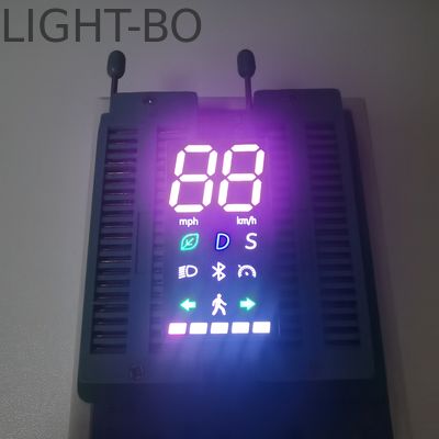 超明るい白/赤 二色 カスタム LED ディスプレイ 七段 LED ディスプレイ Xiaomi 電動スクーター用