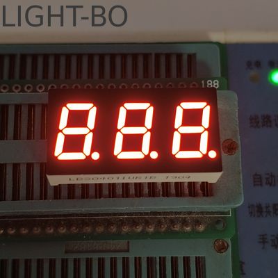 0.4インチ超明るい赤7セグメントLEDディスプレイ 三桁の共通アンード