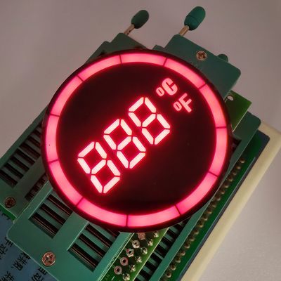 丸型コモンアノード7セグメントLED温度表示コントローラー