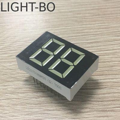 デジタル給湯器用20mm白色2桁7セグメントLEDディスプレイ