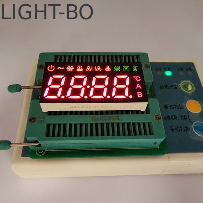 エアコン制御装置の4桁7セグメントの共通カソードLEDディスプレイ