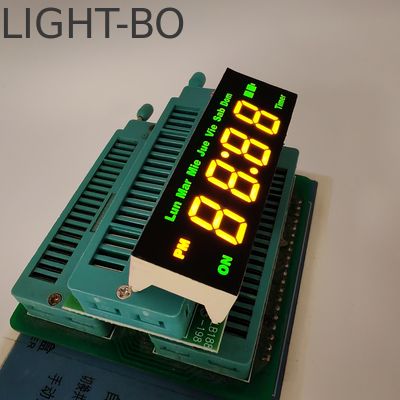 4桁 7セグメント 黄/緑 LEDディスプレイ タイマー制御用