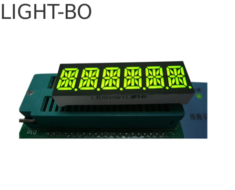 良い価格 計器パネル用カスタムスーパーグリーン0.39インチ6桁14セグメントLEDディスプレイ オンライン