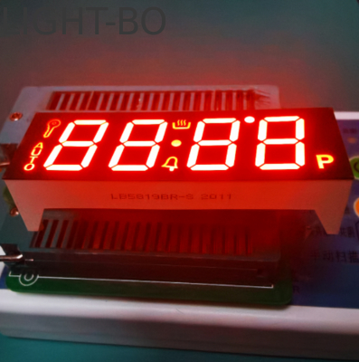 オーブンタイマーコントローラー用ウルトラレッド4桁7セグメントLEDディスプレイ（コモンアノード）