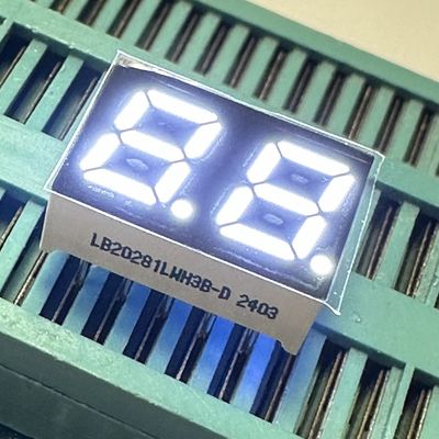 超明るい白色 2桁 7mm 7セグメント LEDディスプレイ 家庭用家電用の共通カソード