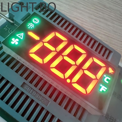 良い価格 3桁7セグメントLEDディスプレイ、0.67インチ（17mm）、デュアルカラー（超高輝度赤/純粋な緑）、コモンカソード、家庭用 オンライン