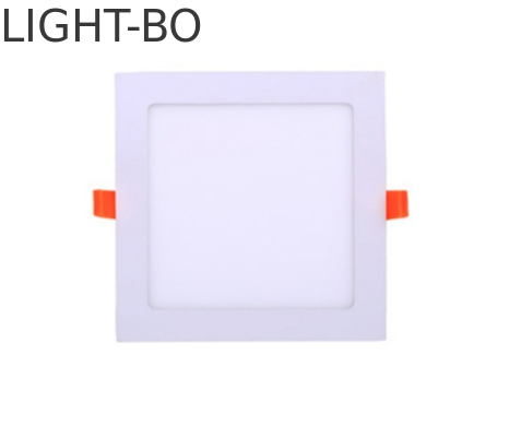 15W 高効率 195x195mm ビーム角 120度 超薄型 LED ダウンライト (建物用)