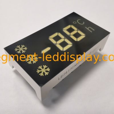 0.32インチ (8.2mm) 7セグメントLEDディスプレイ,超明るい白色,冷蔵庫と家電の制御のための共通アンード