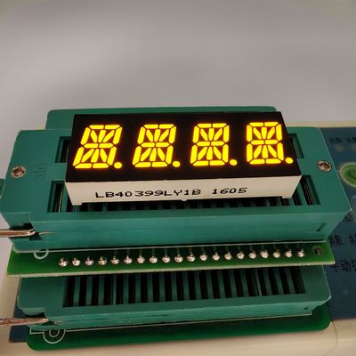 良い価格 4 Digit 16 Segment Yellow Alphanumeric LED Display for Instrument Panel オンライン