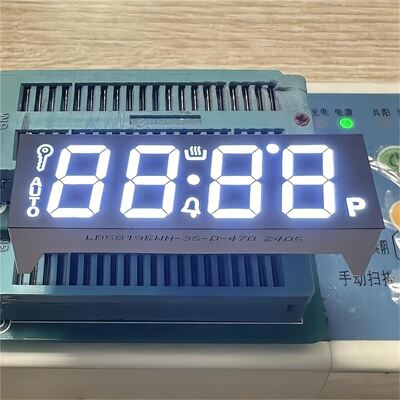 オーブン用ウルトラホワイトLEDディスプレイ 7セグメント 4桁 コモンカソード 58.2*19mm