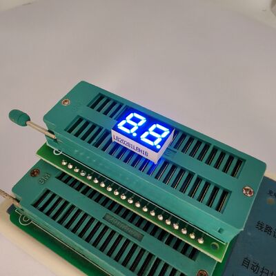 2-Digit Ultra Bright Blue 7-Segment LED Display for Control Panels