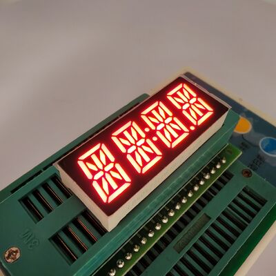 Ultra Bright Red 14-Segment Display: 4-Digit Alphanumeric LED for Smart Appliances & Devices