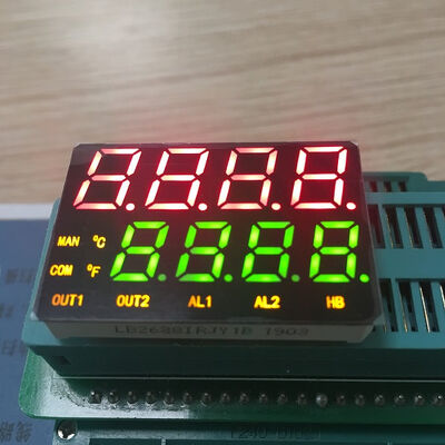 良い価格 赤/緑/黄色 4桁のダブルライン7セグメントLEDディスプレイ 温度制御のための共通アンード オンライン