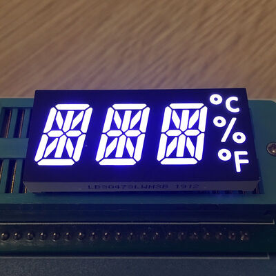 超明るい白色 14セグメント アルファヌメリック LED ディスプレイ 3桁の温度