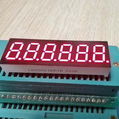超高輝度赤色 9.2mm 6 桁 7 セグメント LED ディスプレイ共通アノード、デジタル カウントダウン タイマー用
