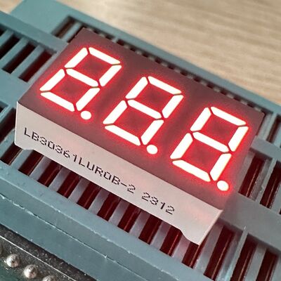 パネルメーター用の普通アンード超明るいアンバー7セグメント3桁9.2mmLEDディスプレイ