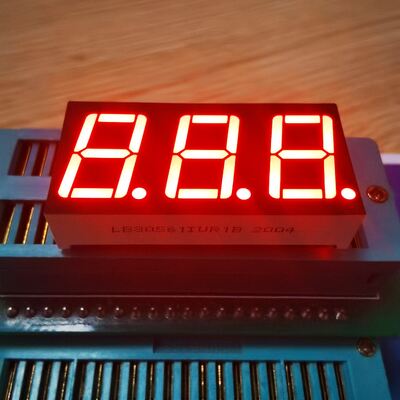 14.2mm 3桁 超高輝度赤色コモンアノードセグメントLEDディスプレイ 温度コントローラー用