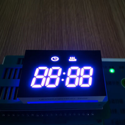 オーブンタイマー用 超高輝度ホワイト 0.38インチ 4桁 7セグメントLEDディスプレイ コモンアノード
