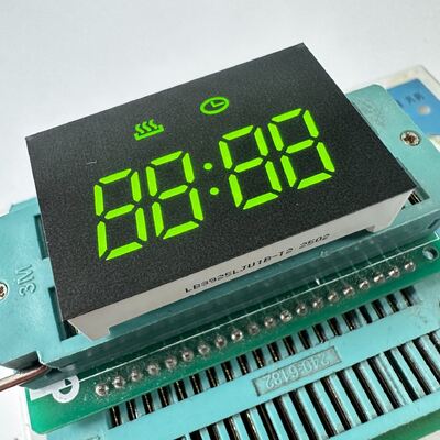 オーブンタイマー用イエローグリーン 0.38インチ 4桁 7セグメントLEDディスプレイ コモンカソード