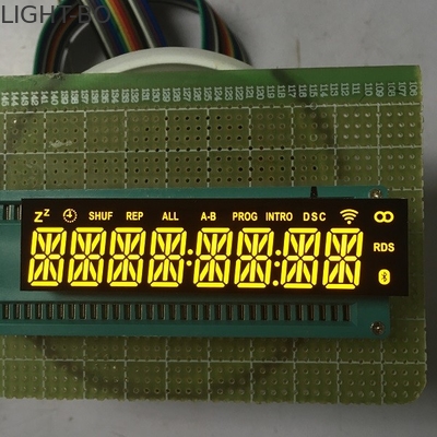 共通の陰極の注文のLED表示超明るいこはく色8ディジット14の区分の長い寿命
