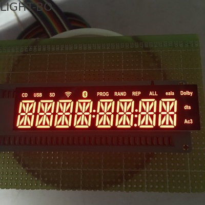 Bluetoothの可聴周波英数字の導かれた表示8ディジット14の区分の超赤く容易な土台