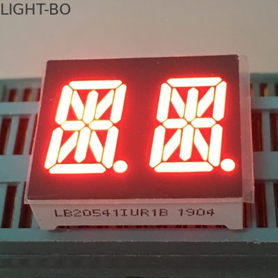 超赤い0.54インチ二重ディジット14 SegmentAlphanumericは計器板のための表示を導きました