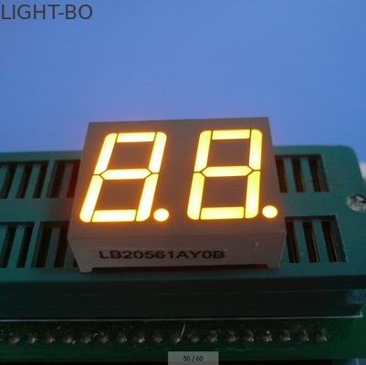 0.56インチ 双桁7セグメント LEDディスプレイ 共通アンード 黄色