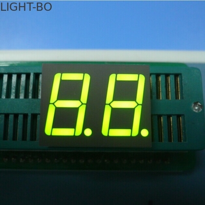 0.56インチ 2桁の共通アンード7セグメントLEDディスプレイ 黄色 緑