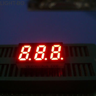 低い電力の電子デバイスのための3桁の7区分表示広い視野角