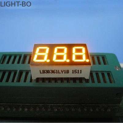 良い価格 電気オーブン/マイクロウェーブのための三重ディジット 7 の区分の LED 表示黄色色 オンライン