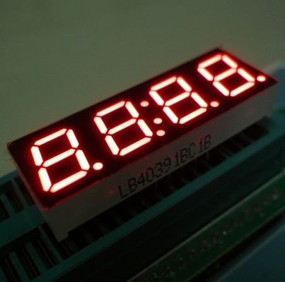 0.8インチ4ディジット7の区分LEDの時計の表示高い光度の馬小屋の性能