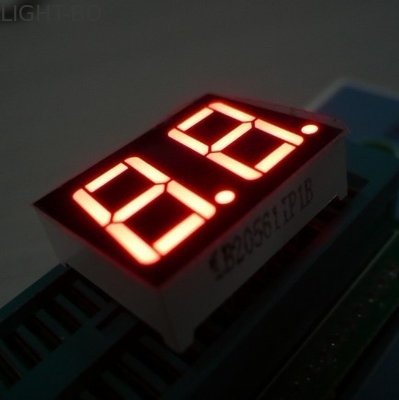 0.56インチ 共通カソード7セグメントLEDディスプレイ アンバーカラー 二桁