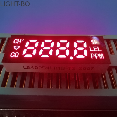 共通の陽極6.2mm 4ディジット7の区分によって導かれる表示
