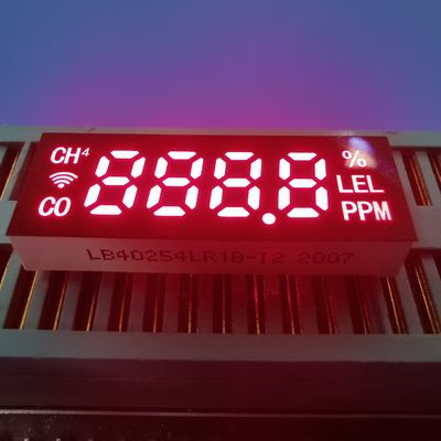 共陽極 超高輝度 赤色 7セグメントLEDディスプレイモジュール 28*10*5mm 有害ガス検知器用