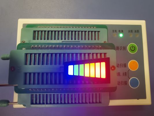 7セグメント 3.3V 120mcd コモンアノード 台形 LEDライトバー (はかり・計器表示用)