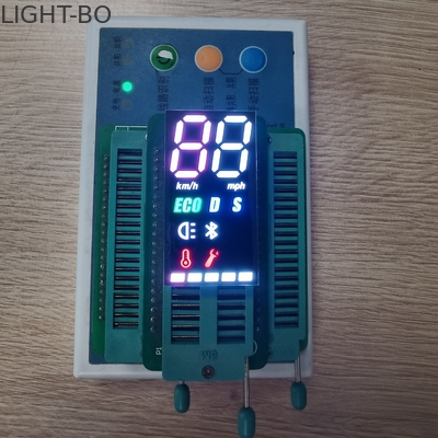 二重色2ディジット7の区分のElectromobileのための共通の陽極SMDタイプLED表示