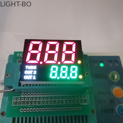 19mmの高さ7の区分のLED表示二重ライン型の共通の陰極35mcd