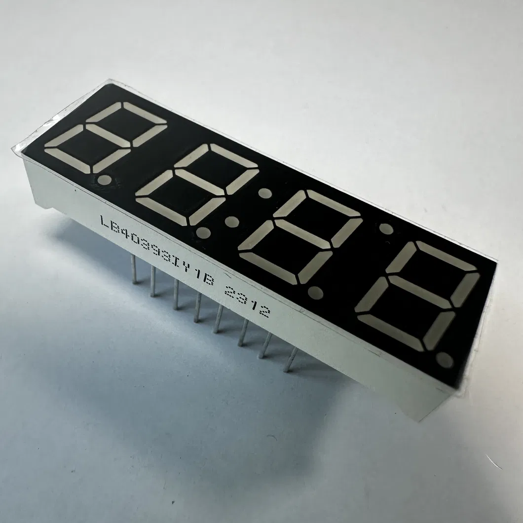 0.39"黄色い7セグメントLEDディスプレイ 温度湿度指標の共通アノード 2