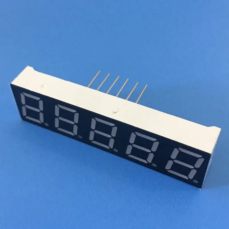 超明るい赤色7セグメントLEDディスプレイ 0.39インチ 5桁のデジタル周波数コンバーター用の共通アンード 2
