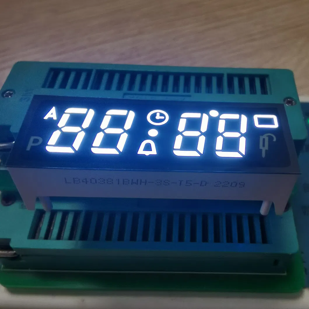 7セグメント LED ディスプレイ 4桁の超白色 組み込みオーブンタイマー用の共通アンード 0