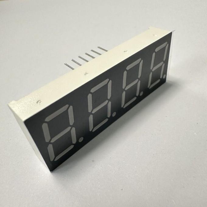 4桁 0.56インチ (14.2mm) 7セグメントLEDディスプレイ – ピュアグリーン、計器パネルと家電製品用コモンアノード 3