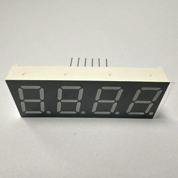 4桁 0.56インチ (14.2mm) 7セグメントLEDディスプレイ – ピュアグリーン、計器パネルと家電製品用コモンアノード 4