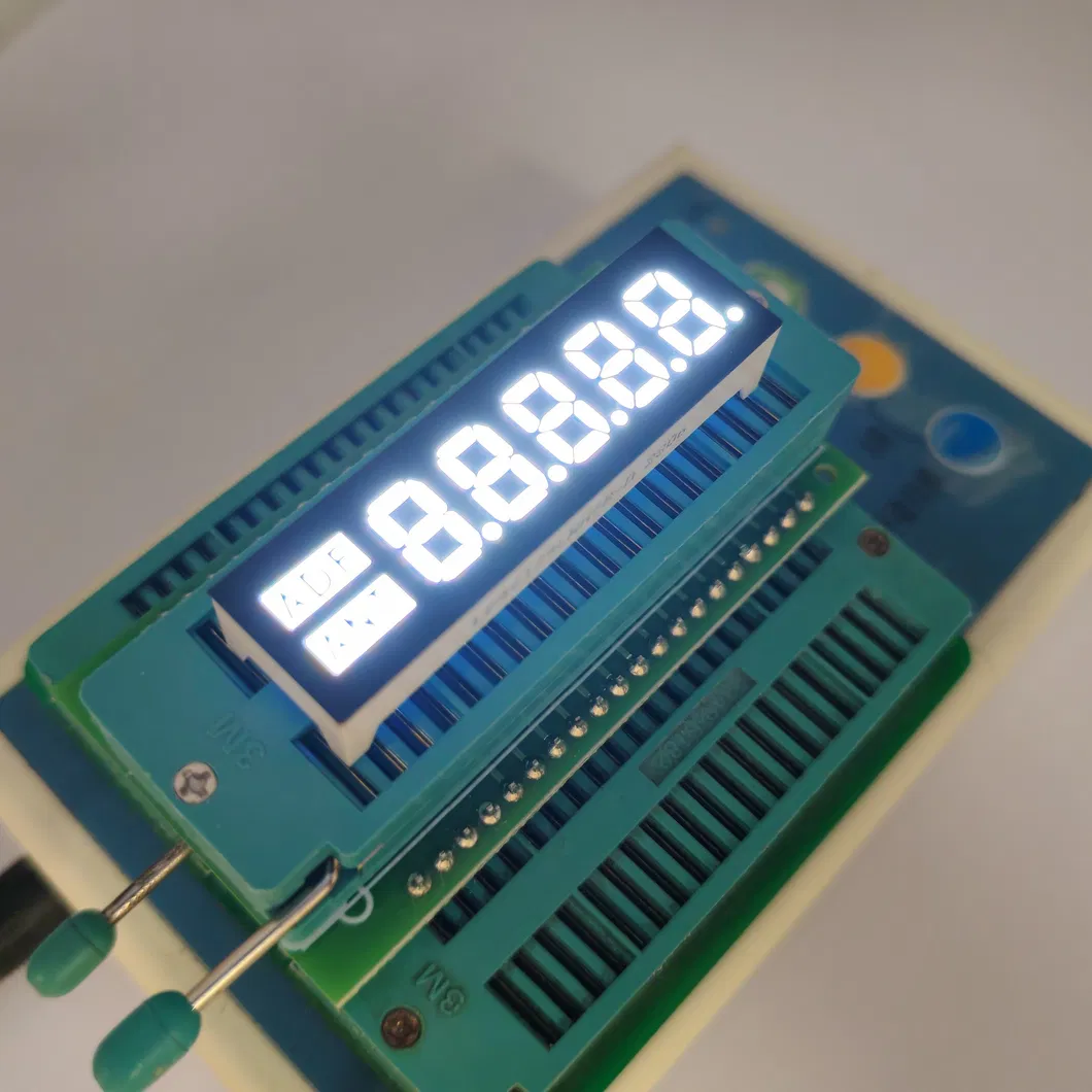 超明るい白色 4桁 7セグメント LED 時計ディスプレイ 0