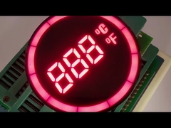 温度調節器の丸型7セグメントLEDディスプレイ
