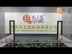 計器パネル用カスタムグリーン0.39インチ6桁14セグメントLEDディスプレイ